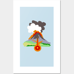 Volcano Posters and Art